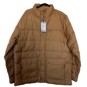 prAna Men's North‎ Palisade Jacket Size XXL 2XL Down Puffer Walnut Color $229